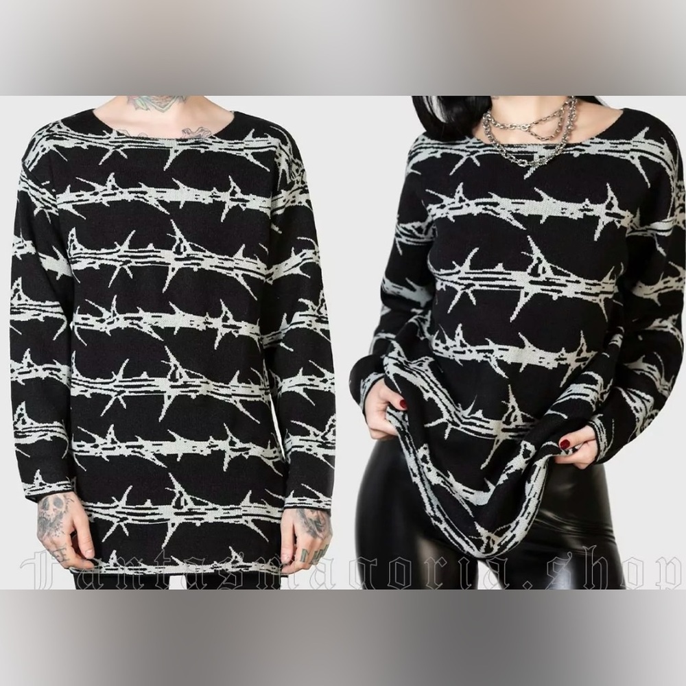 KILLSTAR prickled contention knit sweater